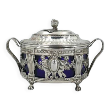 Silver sugar bowl from the 18th century, Louis XVI, 1784, Pierre-Claude Noblet.