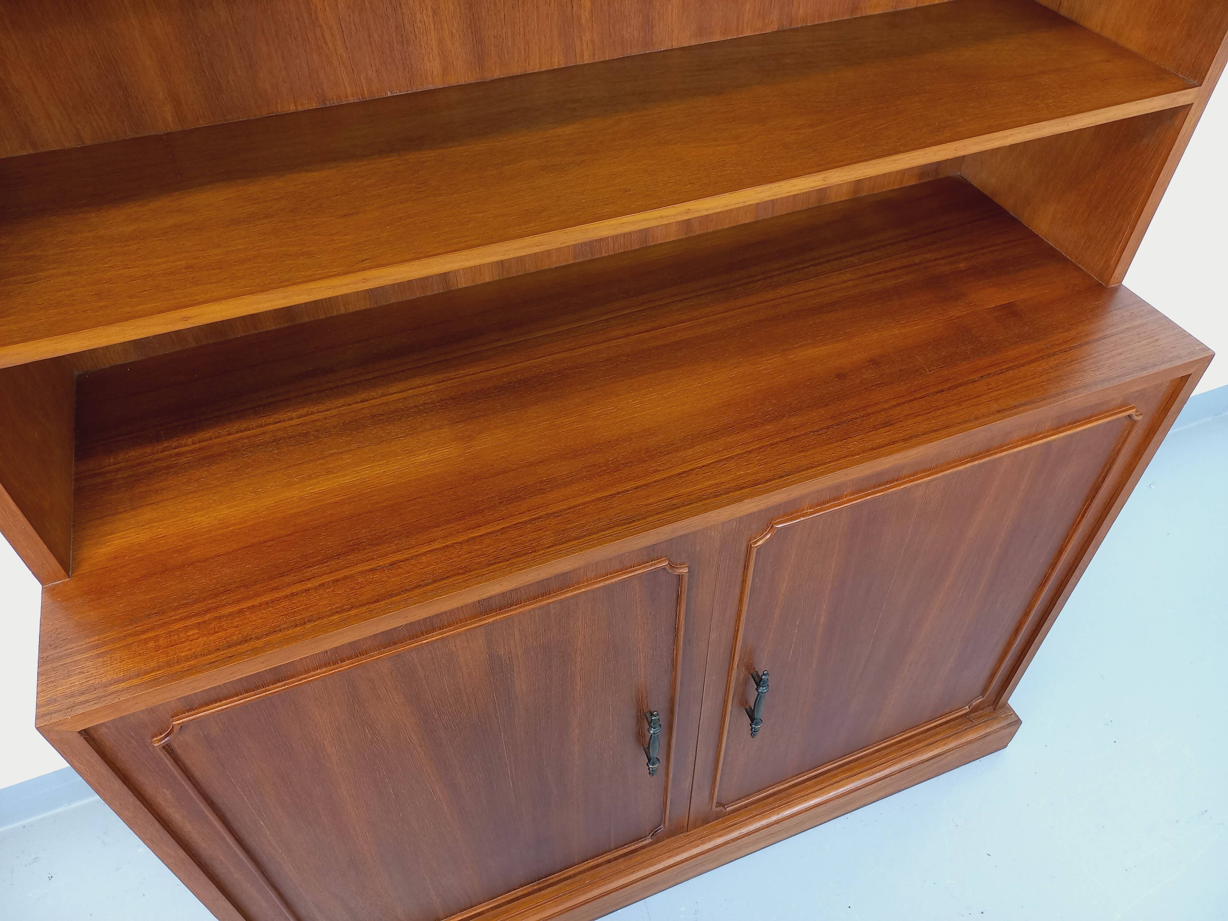 Vintage teak storage bookcase from the 60s