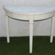 Solid painted wood console half-moon excellent condition