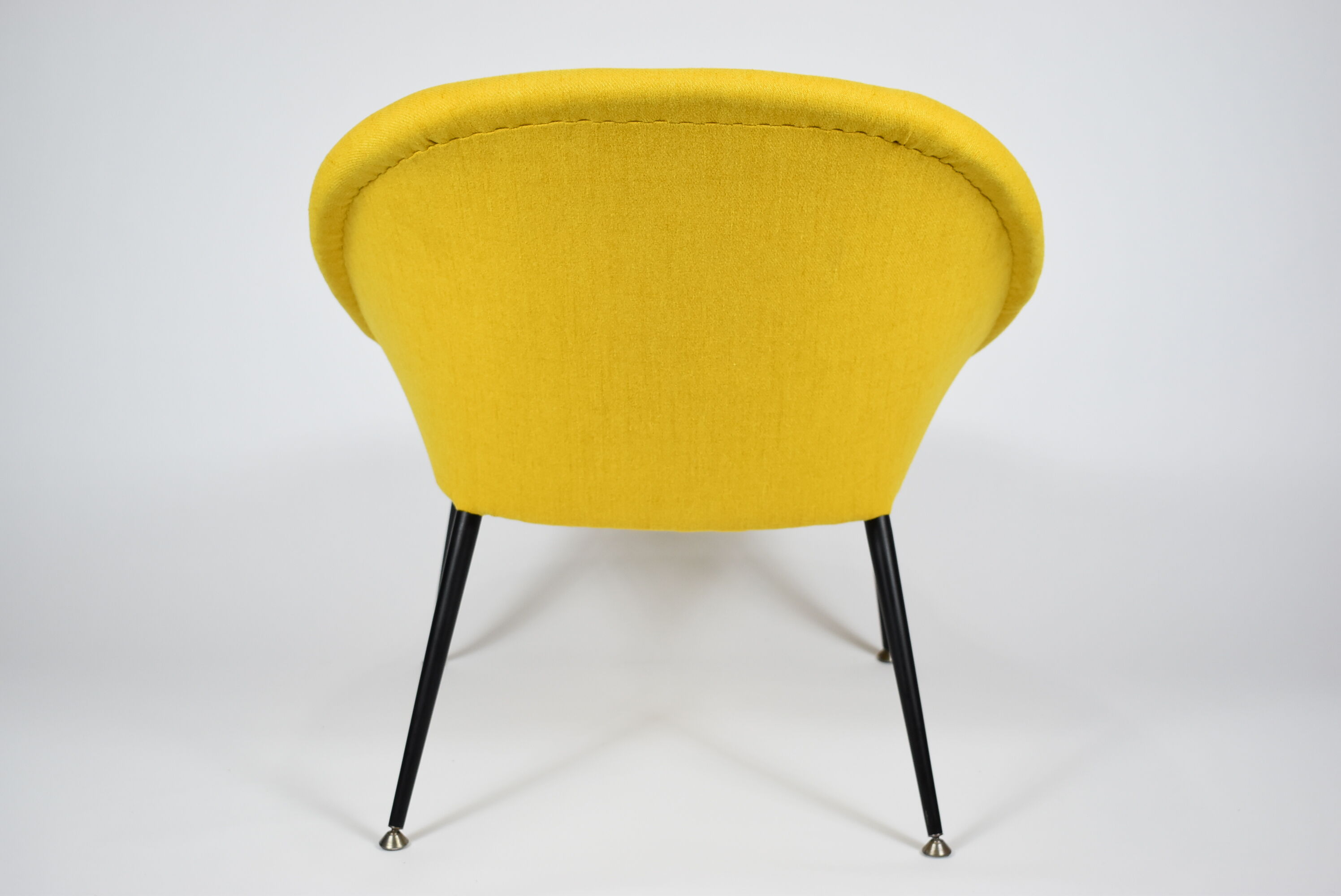 Original vintage armchair Olympia, 1960s, restored, yellow fabric