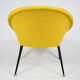 Original vintage armchair Olympia, 1960s, restored, yellow fabric