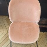 Gubi gray velvet chair
