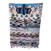 Moroccan boucherouite carpet - 128 x 185 cm