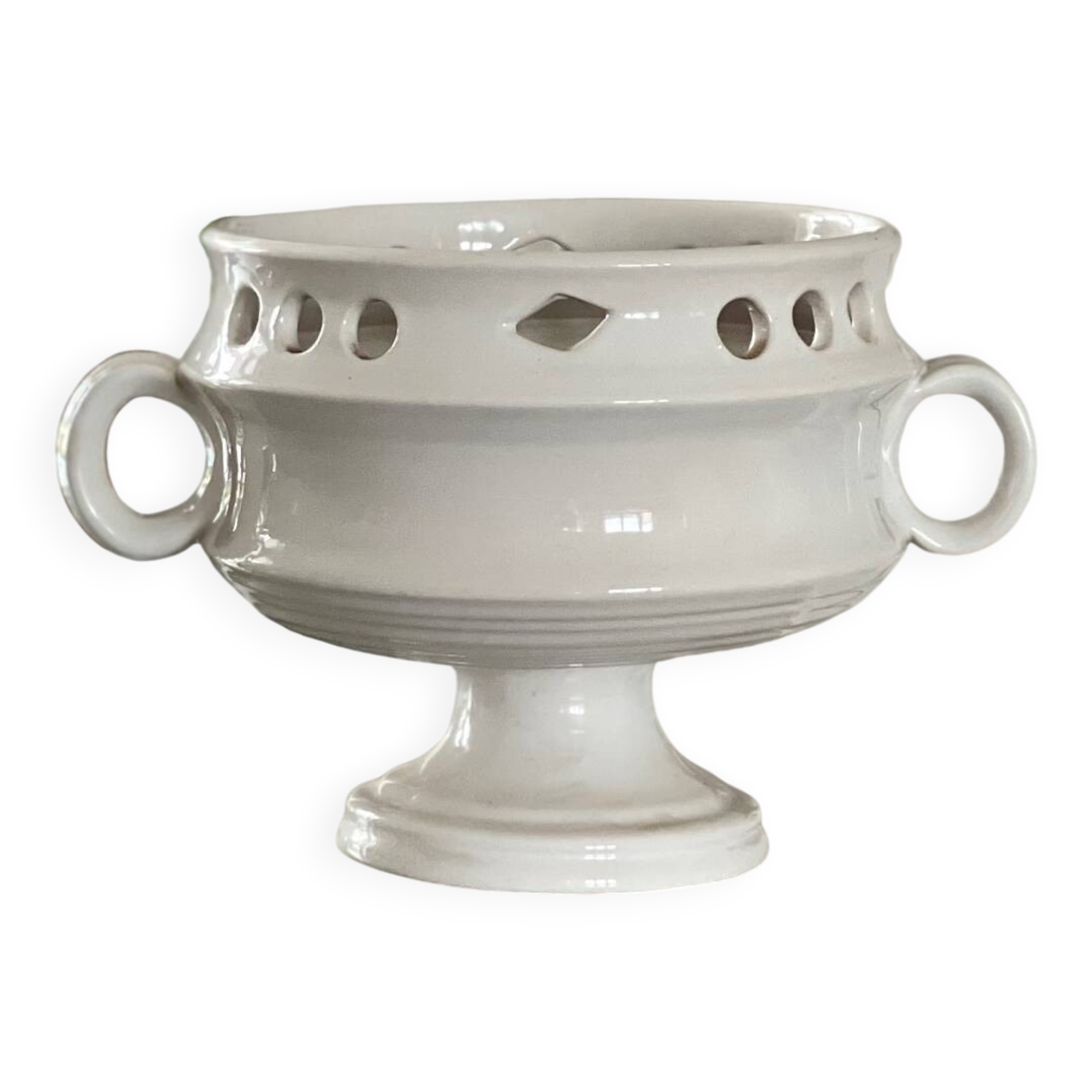 Antique openwork porcelain cup