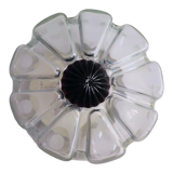 Mid Century modernist frosted glass flush mount ceiling or wall light fixture lamp, 1960s