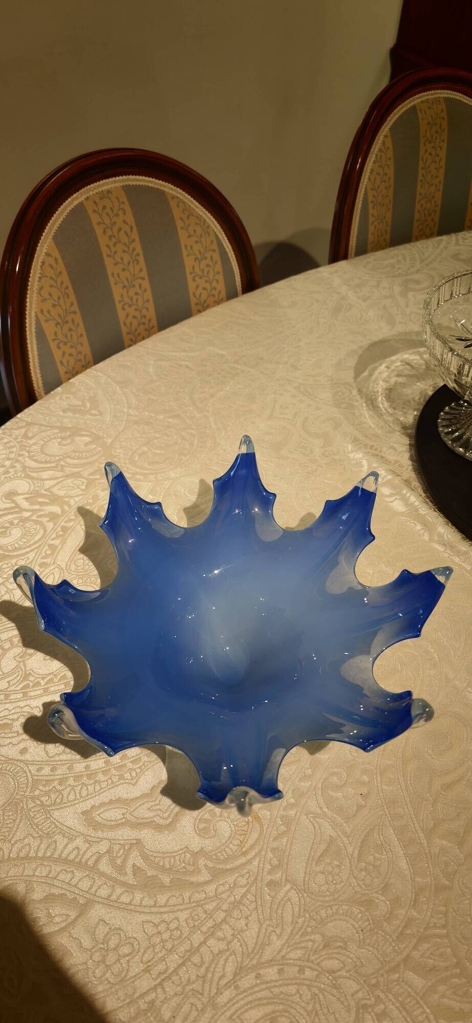 Centre de table en verre