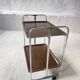 Chariot de service pliant Chrome Midcentury, Allemagne années 1950