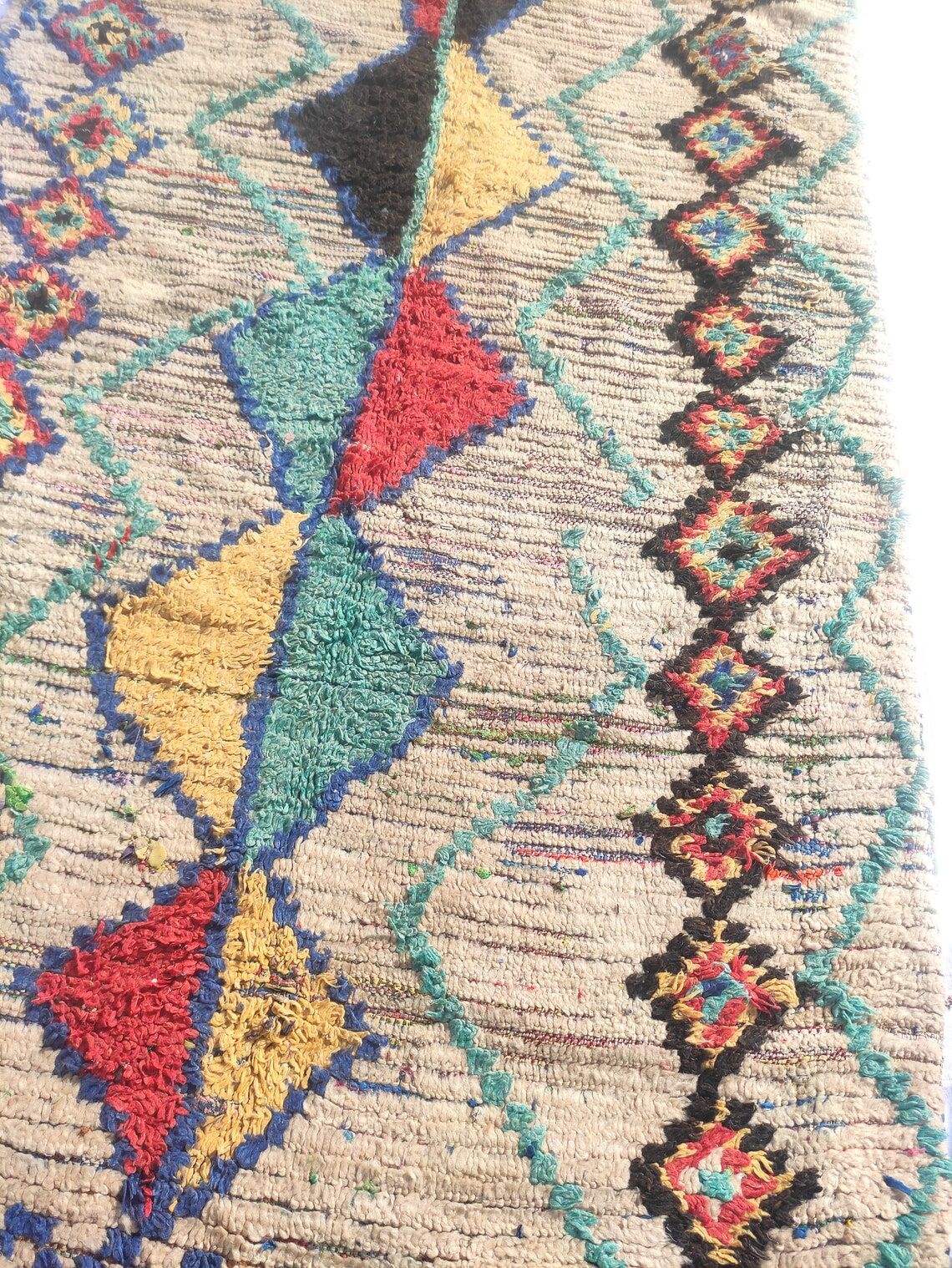 Carpet berbere boucherouite 215x113 cm