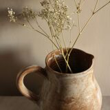 Pitcher broc grès vintage anse bec verseur