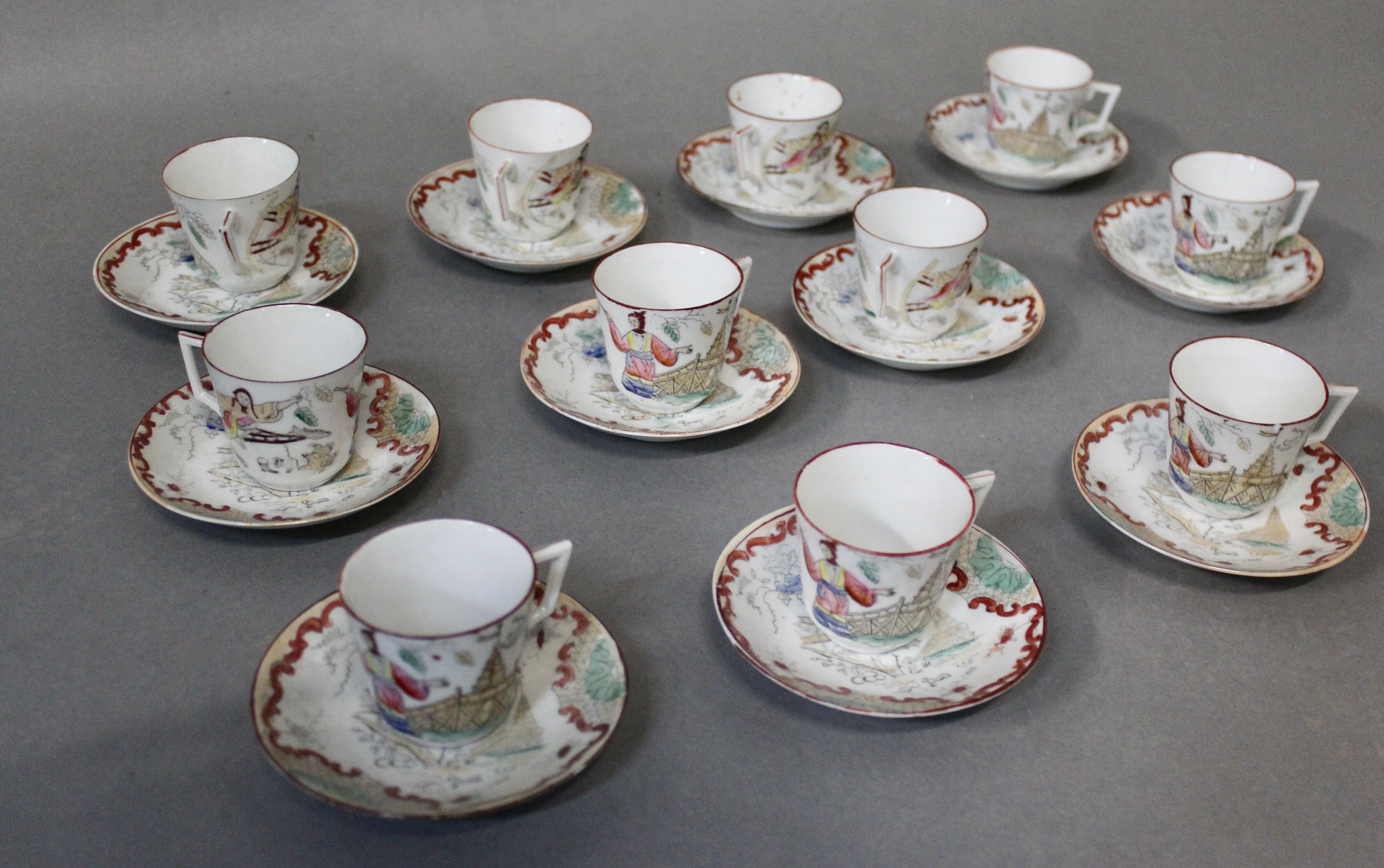 Japanese porcelain coffee service