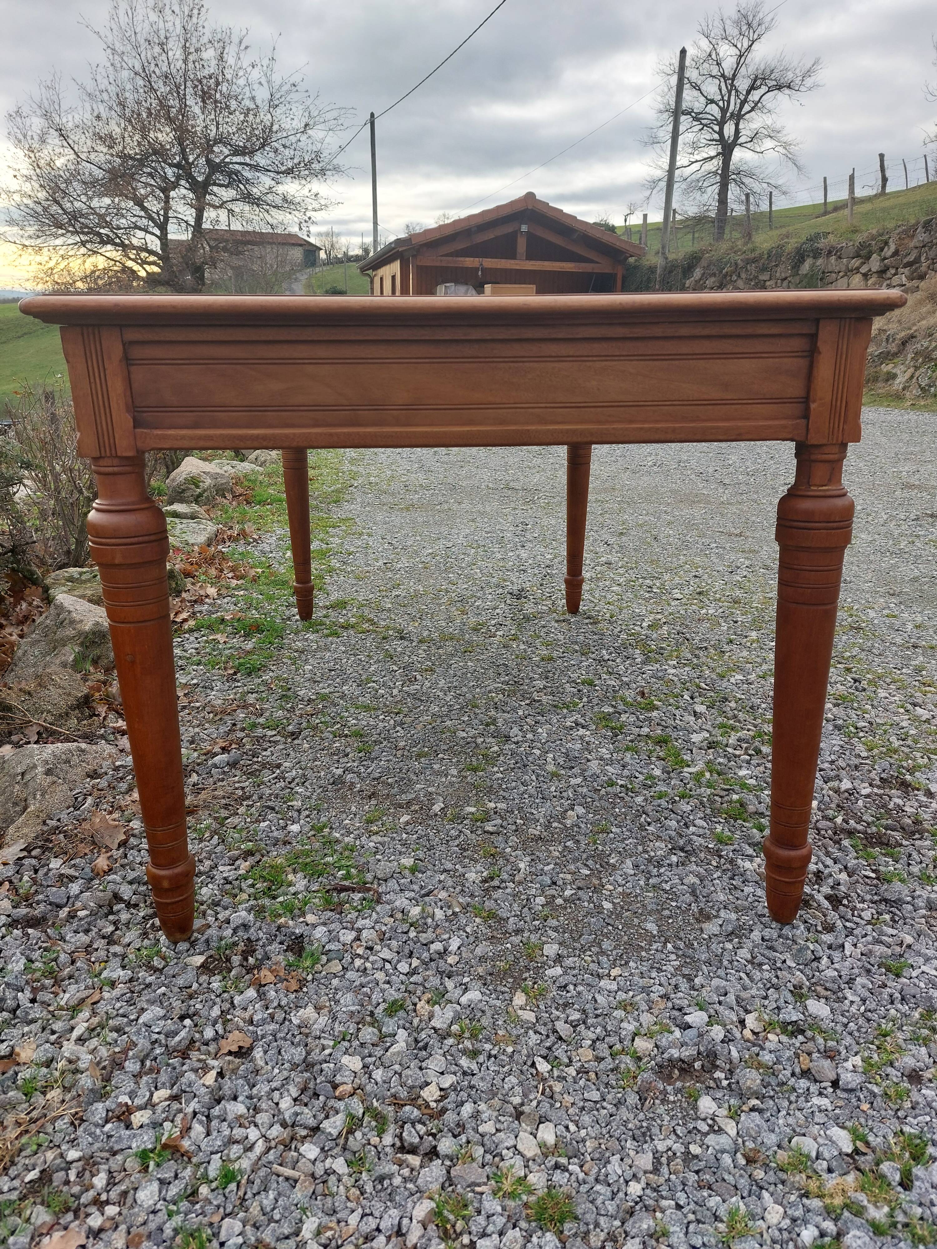 desk, leather top
