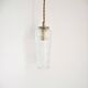 Chiseled glass suspension