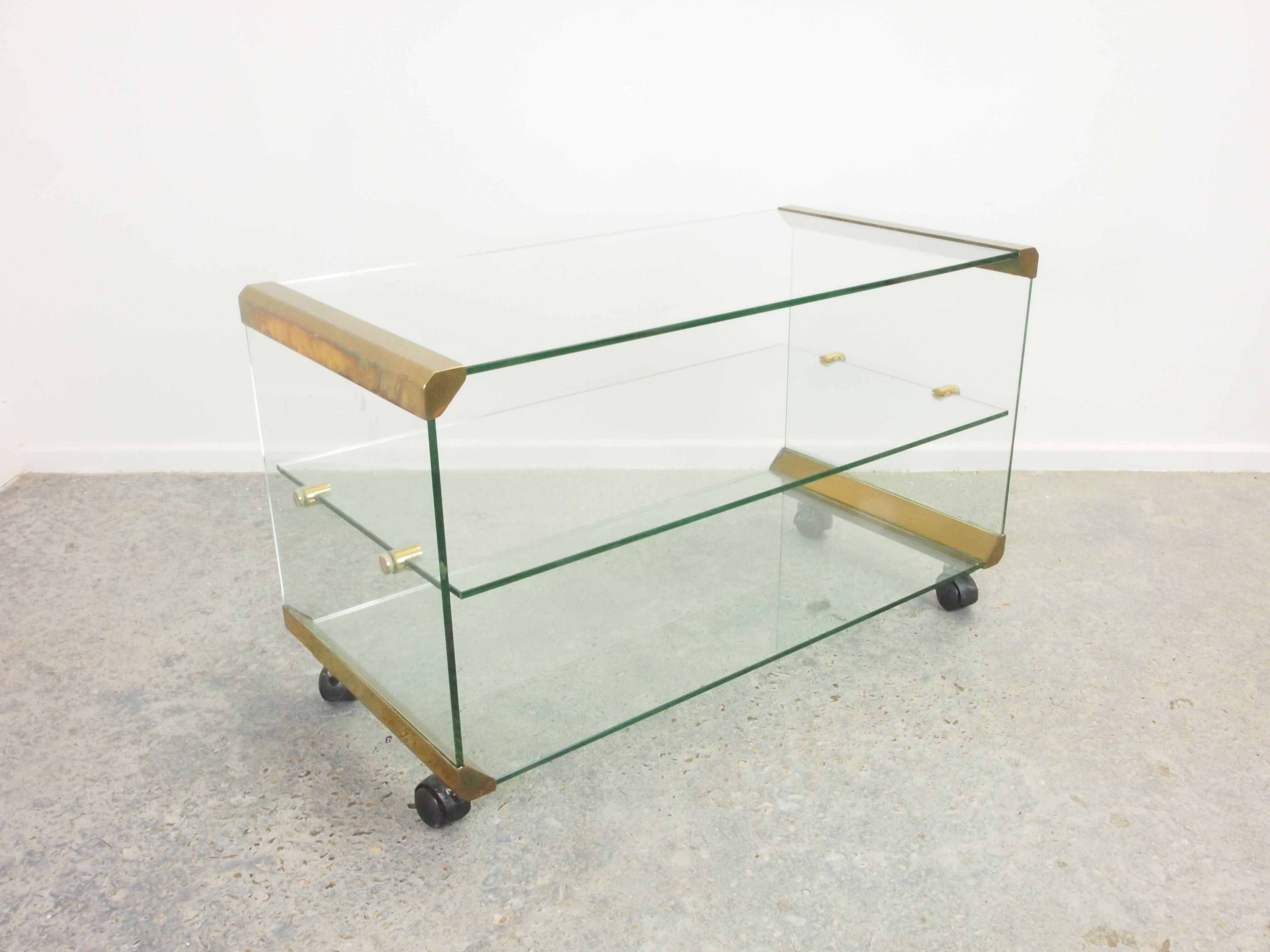 Galotti & Radice vintage brass trolley