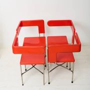 Chaises asymétriques (4), post-moderne, Italie, 1980s