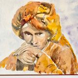 Bedouin watercolour painting