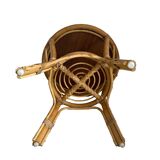 Rattan coffee table, bamboo