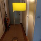 floor lamp reading light gilded brass articulated arm 1980