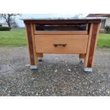 Wood and marble kitchen chopping board