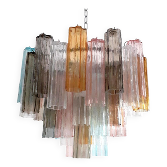 Lustre multicolore en verre de murano « tronchi »