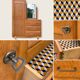 Asymmetrical vintage wardrobe 1950