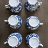 6 Tasses porcelaine de Chine