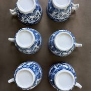 6 Tasses porcelaine de Chine