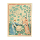 Lithographie vintage la cueillette des fruits
