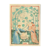 Vintage Lithography , Fruit Picking