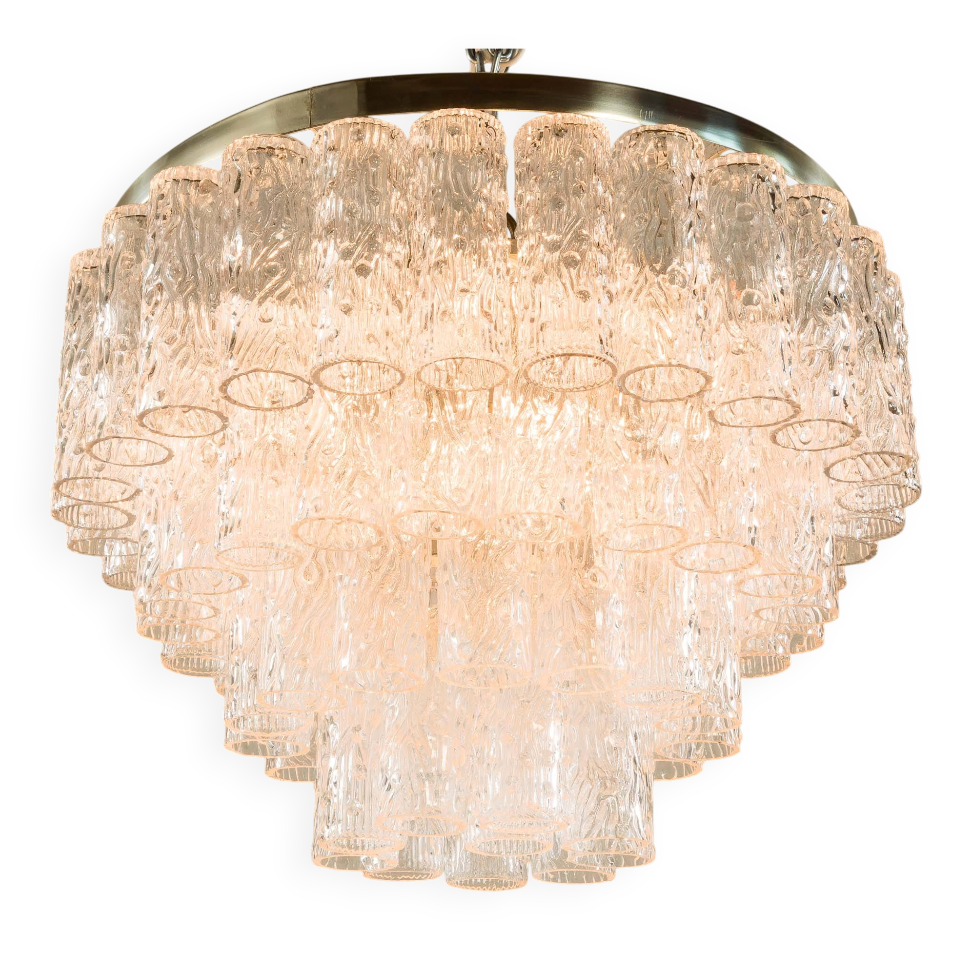 Lustre Venini attribué à Toni Zuccheri, Italie, années 1970.