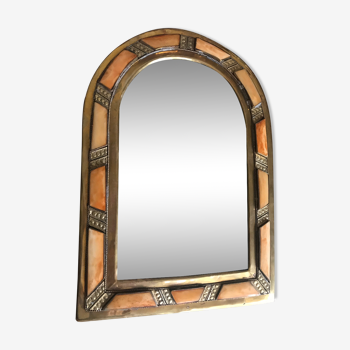 Small mirror brass frame 19x27cm