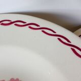 6 vintage Badonviller soup plates, Germaine model 220635