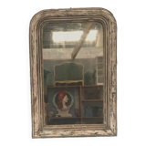 Louis Philippe mirror in wood and patinated stucco 19th century