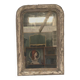 Louis Philippe mirror in wood and patinated stucco 19th century