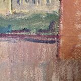 Swedish Modernism oil  landscape by I. Broberg