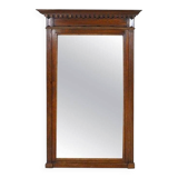 Renaissance Revival Mirror in Brown Oak Frame, 1950s