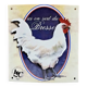 Plaque émaillée poule coq poulet Bresse