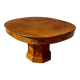 Art Deco table 1930 oval solid oak with extensions