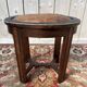 Tabouret de piano assise cuir art déco
