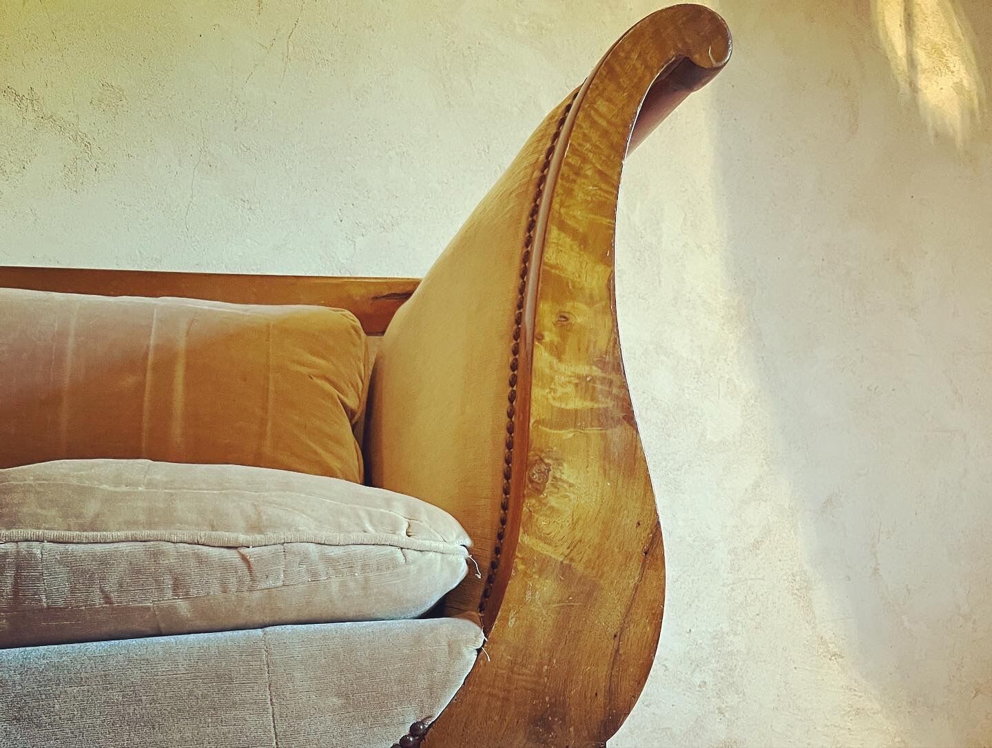 Sofa shaped boat wood and fabric