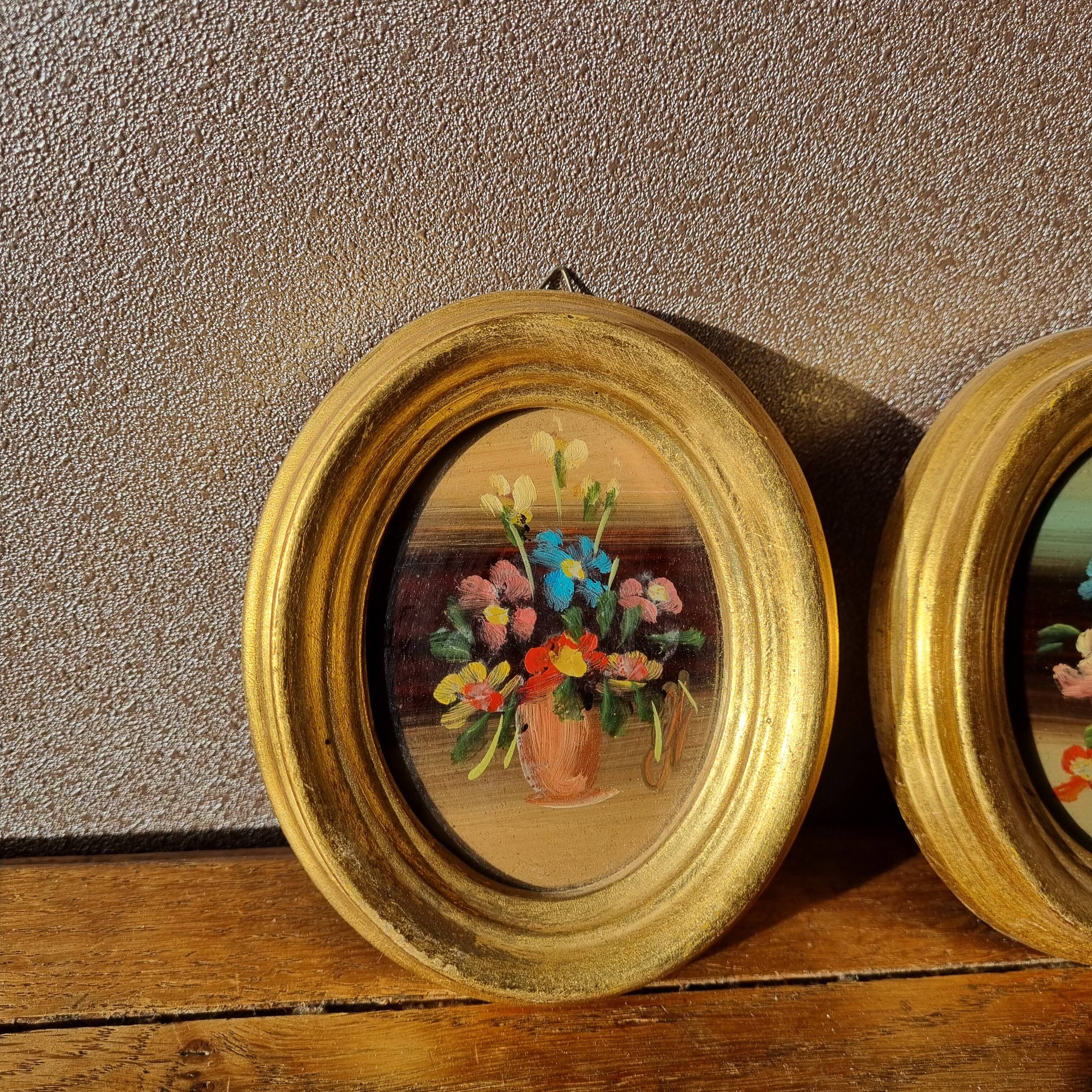 Small vintage oil paintings