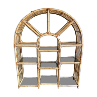 Library with 9 glass trays