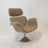 Fauteuil tulipe et pouf par Pierre Paulin pour Artifort, années 1980
