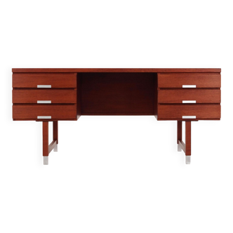 Bureau en teck, design danois, années 1970, designer : Kai Kristiansen