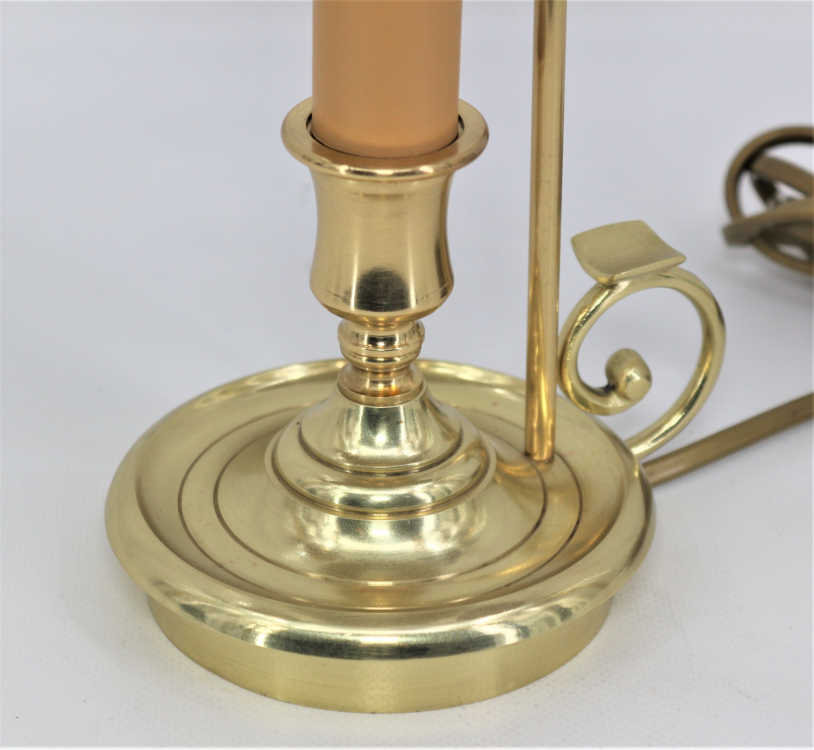 Bottled water bottle in the style of empire bronze conical lampshade