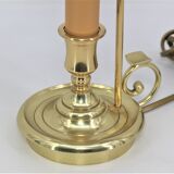 Bottled water bottle in the style of empire bronze conical lampshade