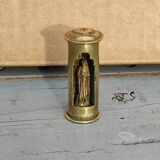 vierge miniature de voyage laiton souvenir de pèlerinage
