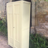 Parisian yellow wooden wardrobe