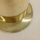 Ice Bucket Champagne Cooler Top Hat Vintage Brass