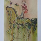Salvador Dali: Horses, The Roman Knight, signed lithograph