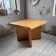 Square modernist table made of solid pine from the 1950s.